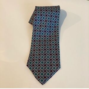Christian Dior Monsieur maroon/teal tie